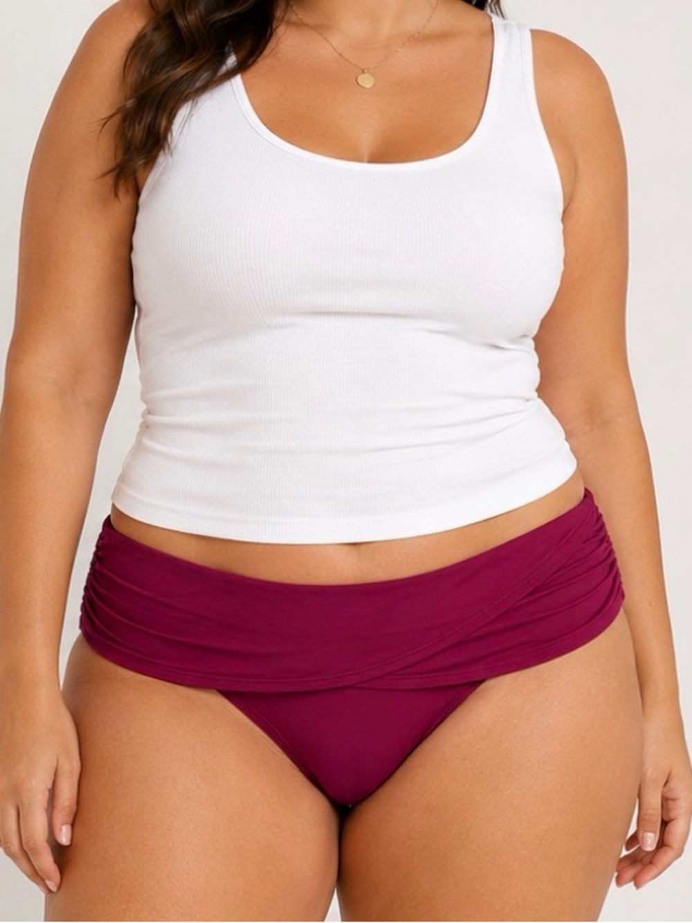 Bleu Rod Beattie Berry Twist-Waist Bikini Bottoms size 14 NWT Curvey Fit Sexy🔥